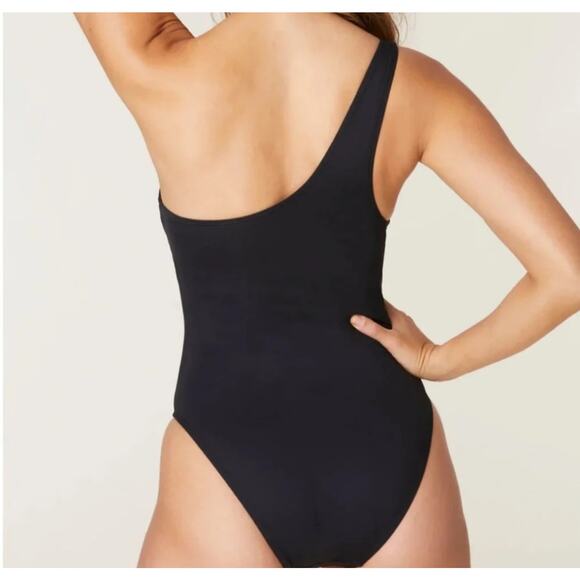 NWT Andie Swim The Nantucket One Piece Black Size Small Tall - Picture 3 of 4